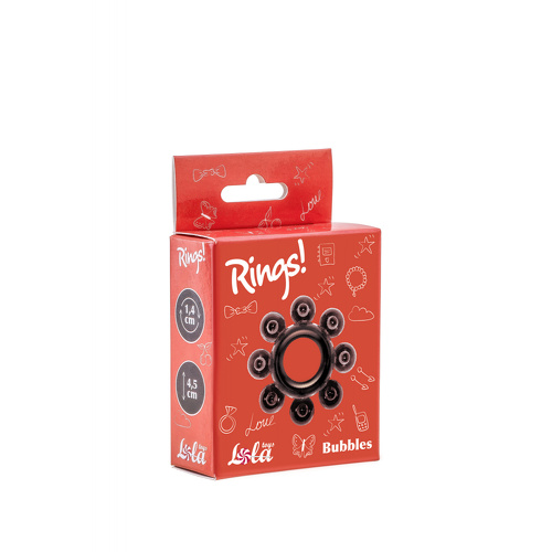 Эрекционное кольцо Rings Bubbles black