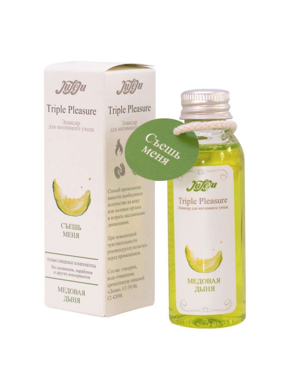 Фотография Эликсир для интимного ухода Triple Pleasure Медовая дыня 65 гр