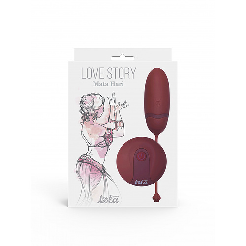 Виброяйцо на пульте управления Love Story Mata Hari Wine Red