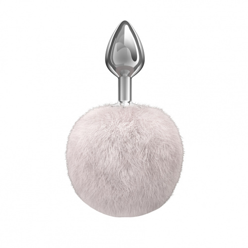 Анальная Пробка с Хвостом Diamond Twinkle White