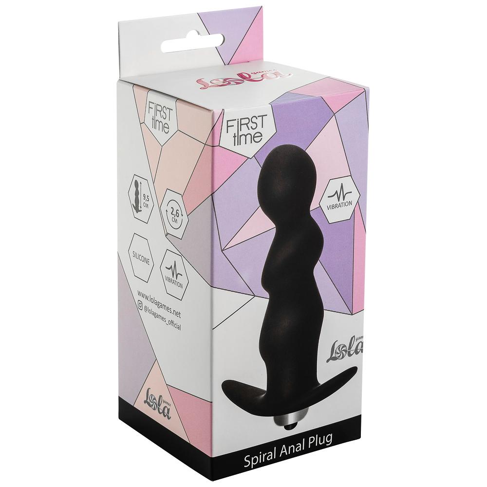 Фотография Анальная пробка с вибрацией Spiral Anal Plug Black