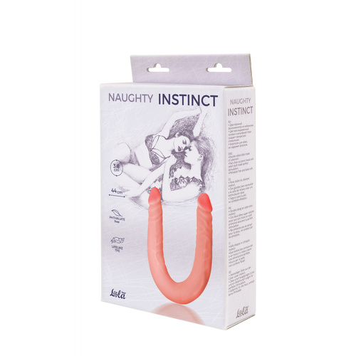 Двусторонний фаллоимитатор Naughty Instinct 
