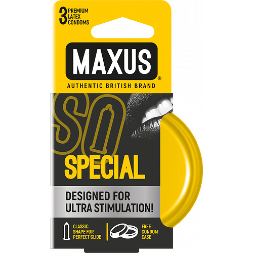Презервативы точечно-ребристые MAXUS Special №3 ж к