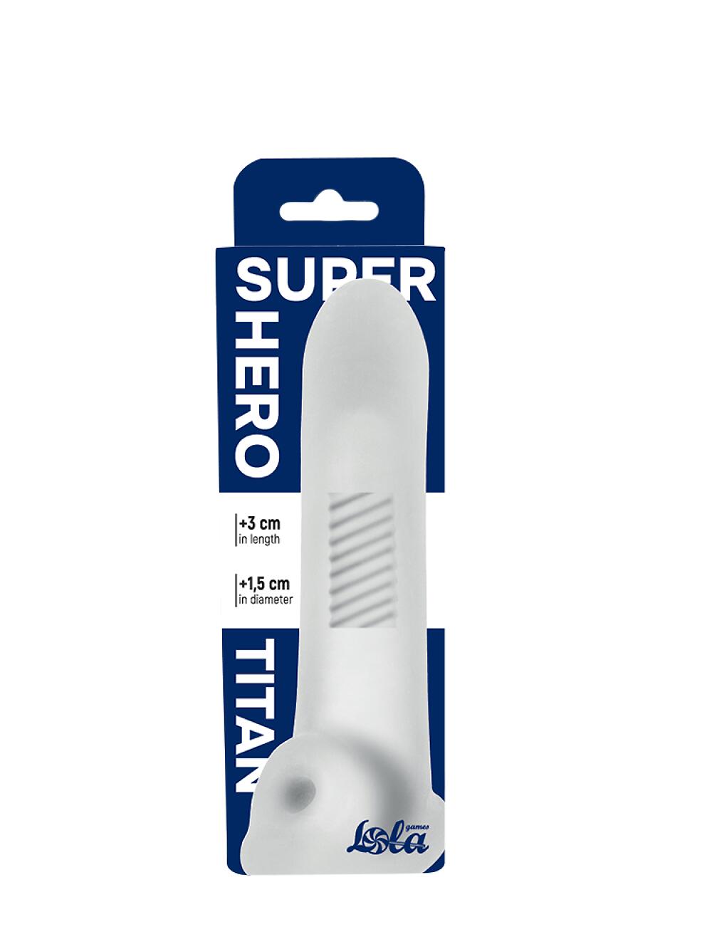 Фотография Фаллоудлинитель Super Hero Titan White