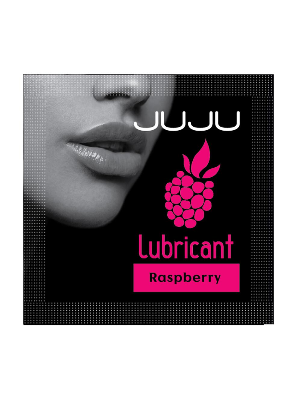 Фотография Съедобный лубрикант JUJU со вкусом малины Саше 3ml