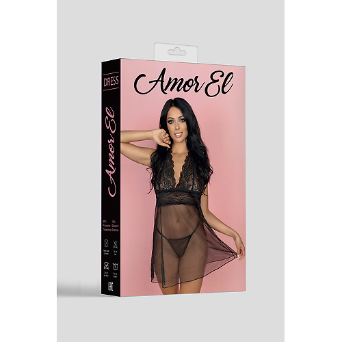 Эротическое платье Castalia S M черное