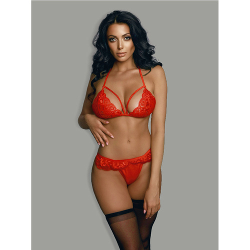 Комплект эротического белья красный L XL