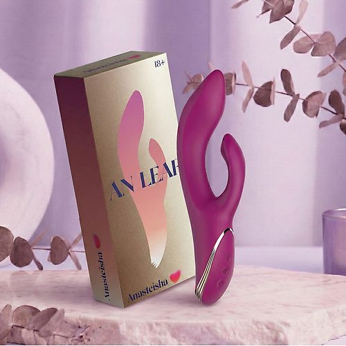 Вибратор кролик AN Leaf с функцией манящего движения