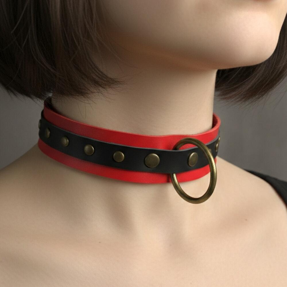 Фотография Ошейник из натуральной кожи