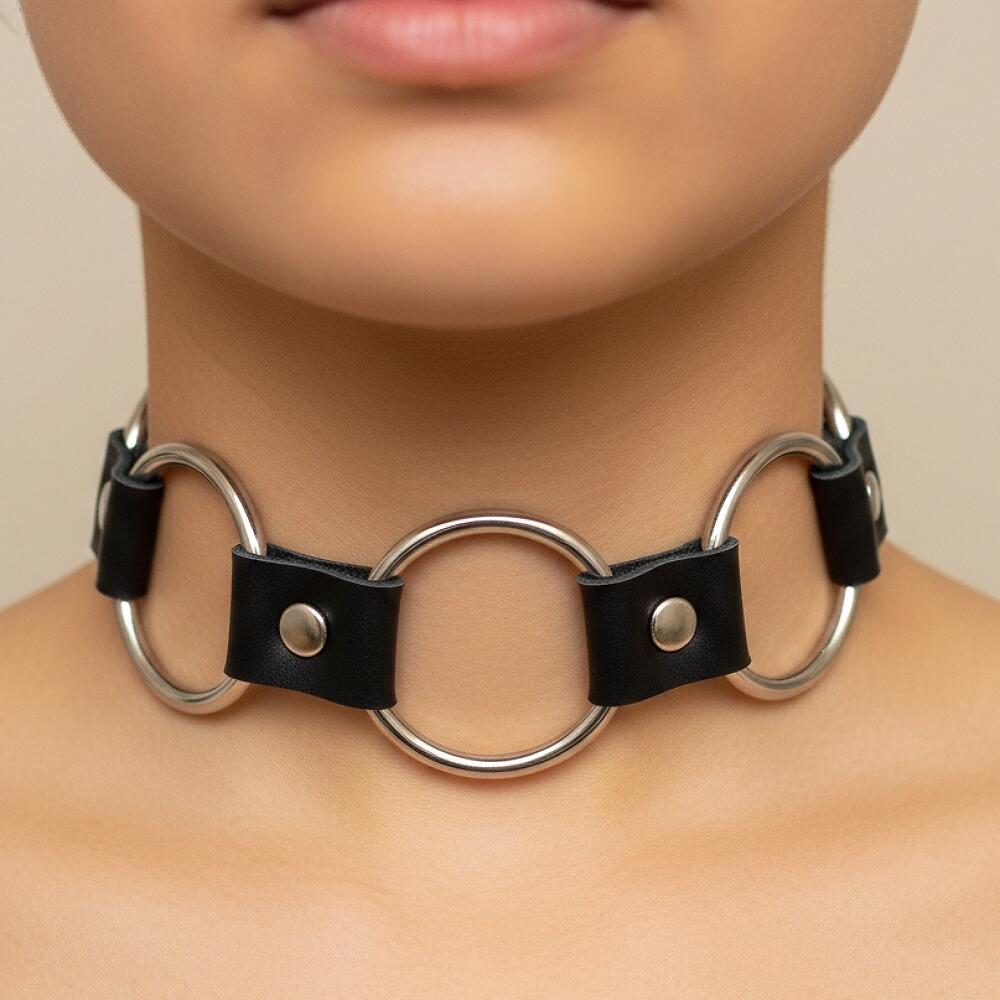 Фотография Ошейник из натуральной кожи