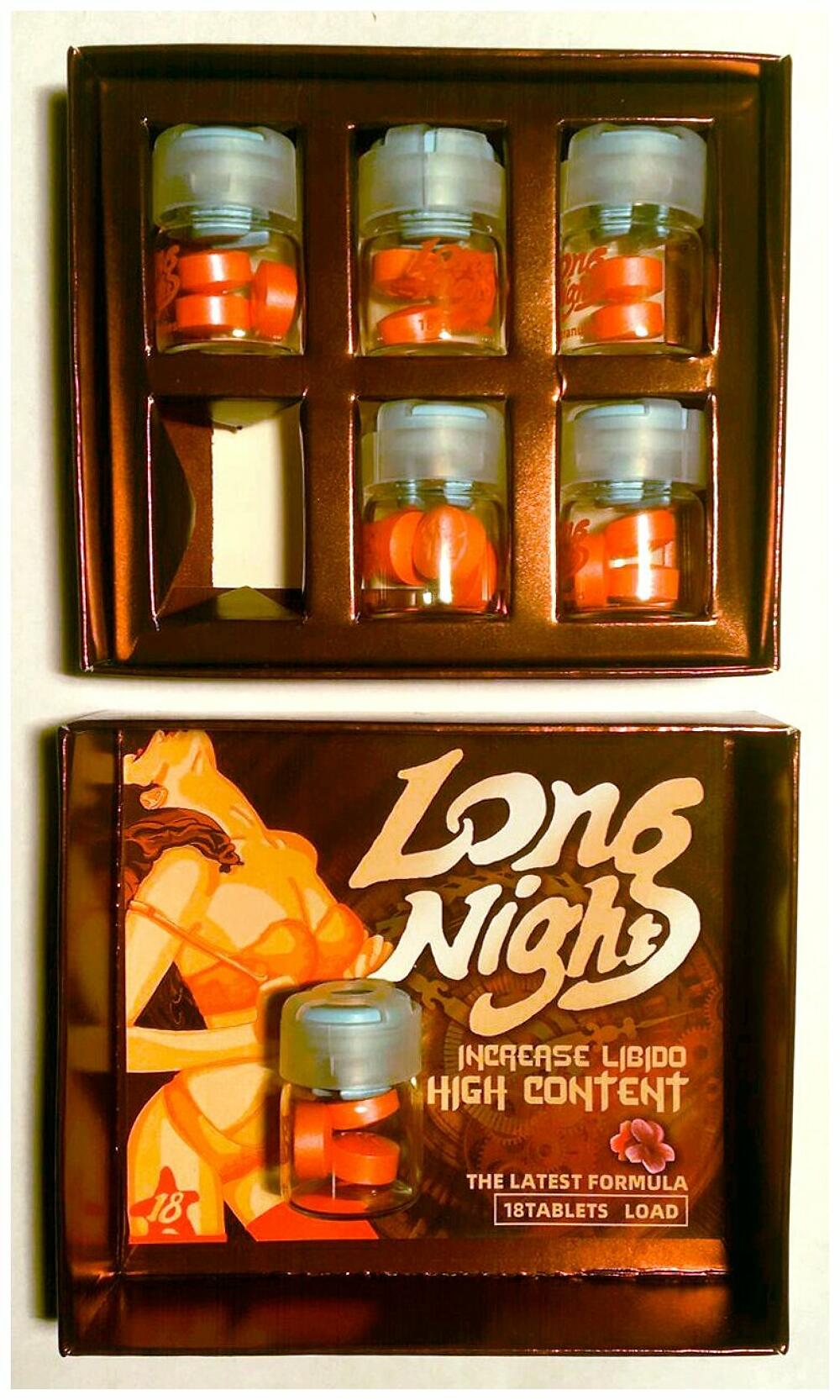 Фотография Возбуждающие таблетки Long Night для женщин 3 таблетки