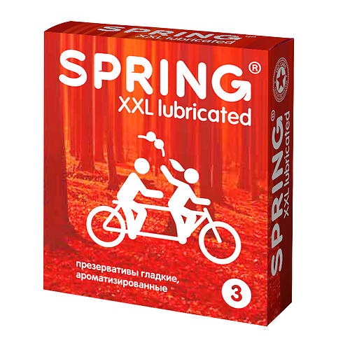 Презервативы SPRING, 3 шт. уп. (увеличенный объем смазки)