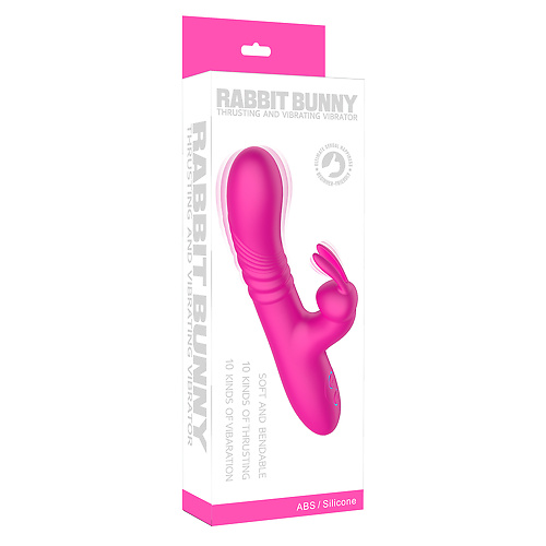 Вибратор-кролик с функцией поступательных движений