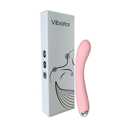 Гибкий силиконовый вибратор розовый