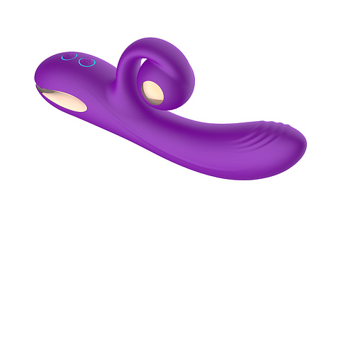 Силиконовый вибратор-кролик с функцией вращения 